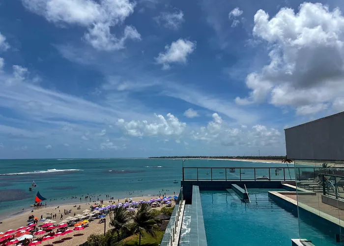 Flat pé na areia na melhor localização de