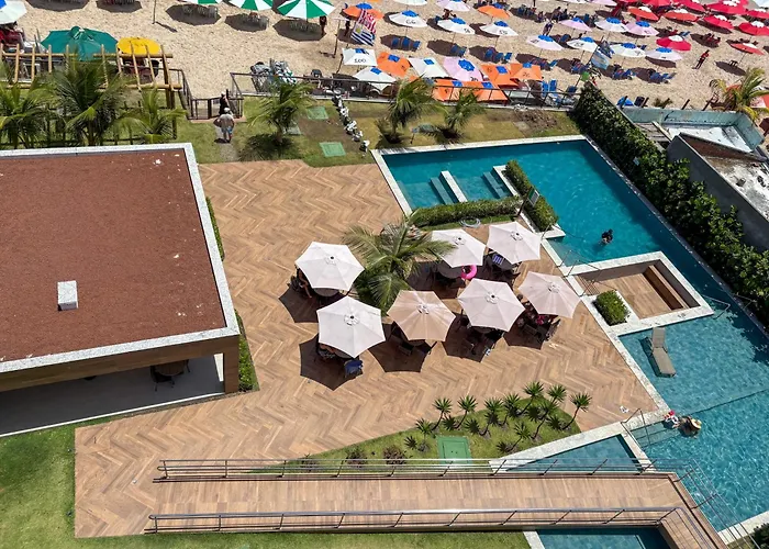 Flat pé na areia na melhor localização de