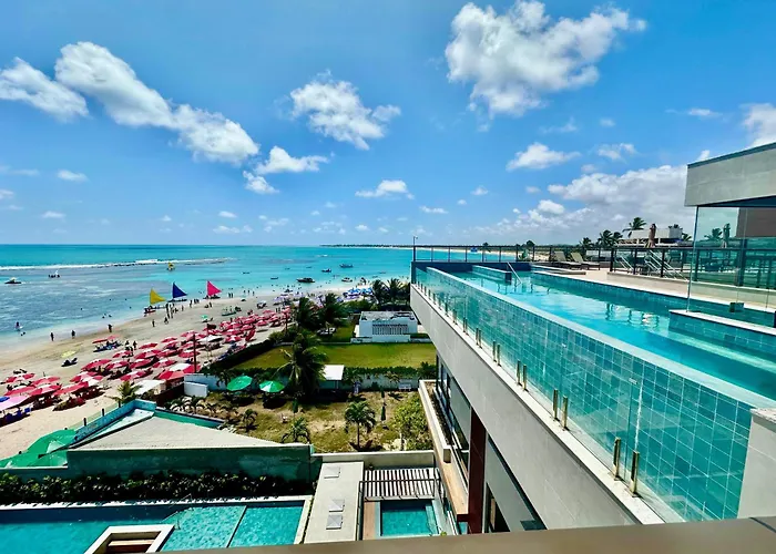 Flat pé na areia na melhor localização de
